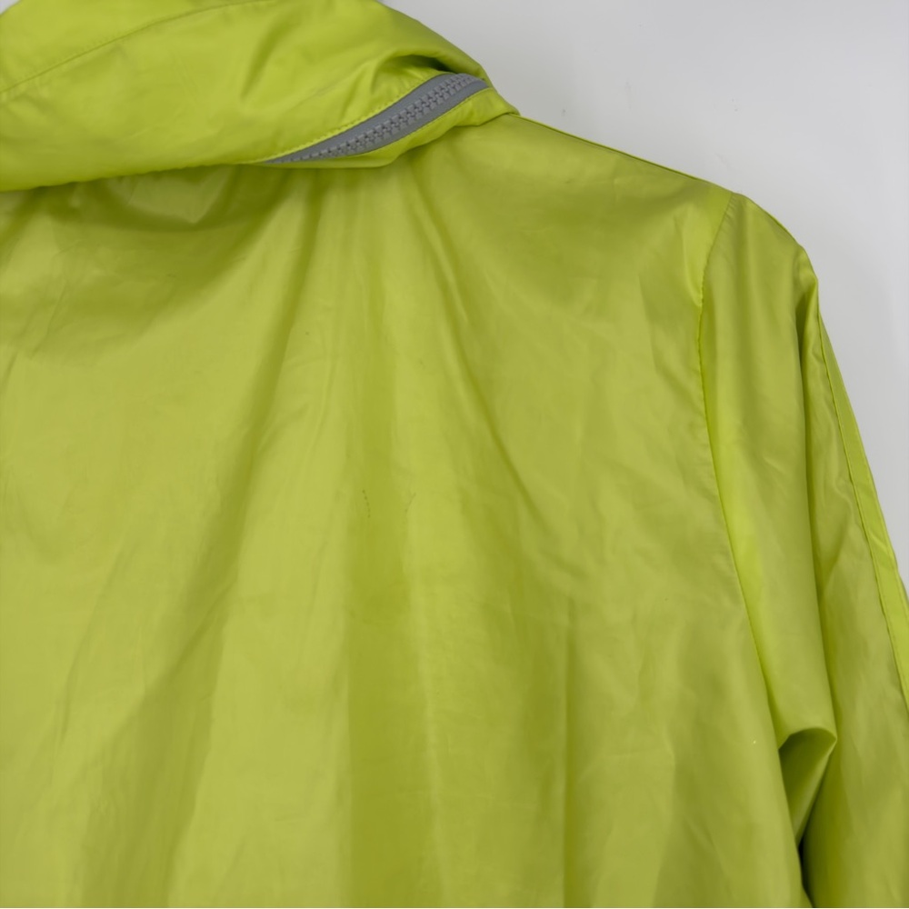 Adidas Neon Yellow Hooded Jacket Sz 40 Womens - Picture 5 of 5